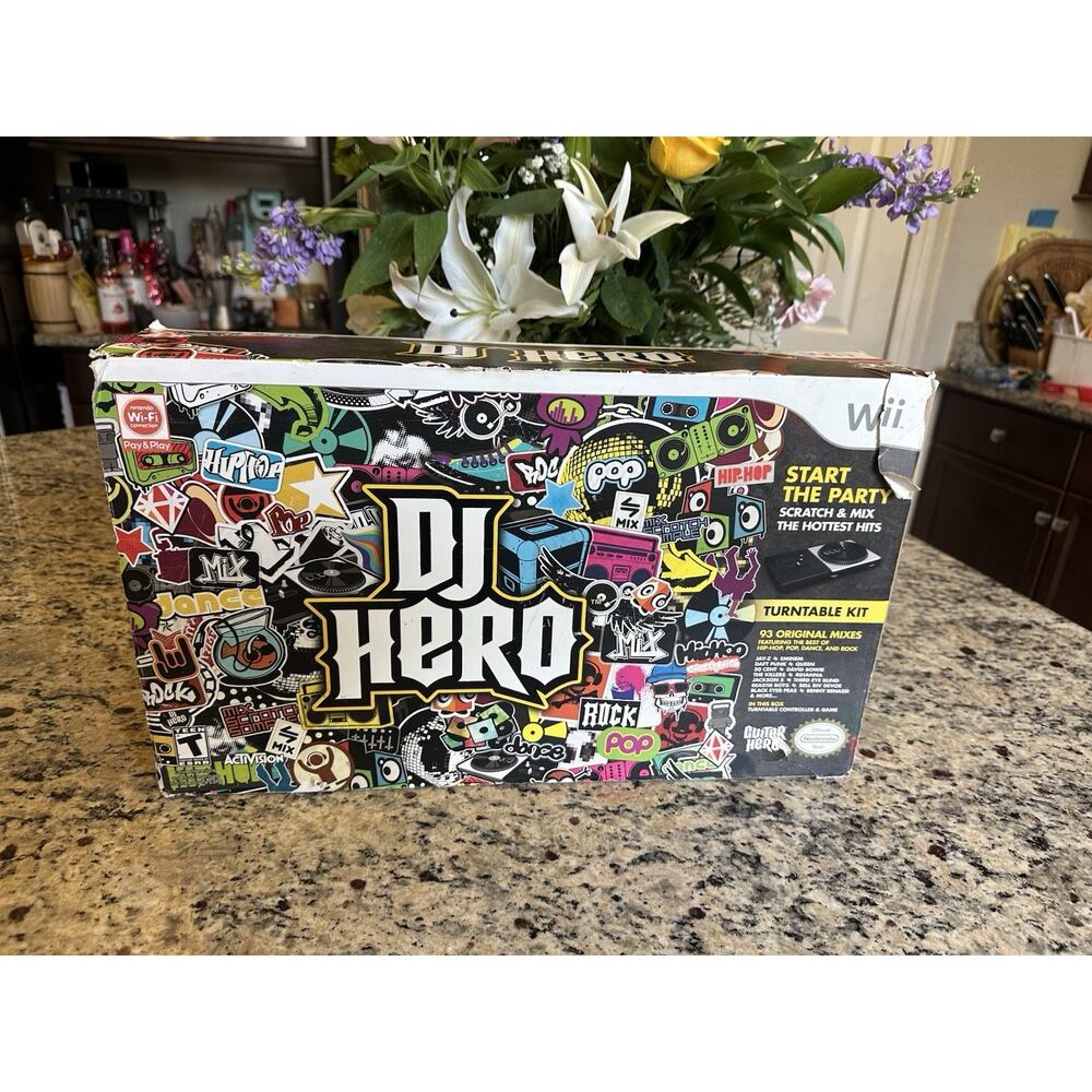 DJ Hero for Nintendo Wii Turntable With Game Included